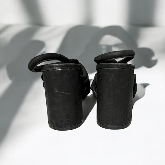 🌻NEW w/tag Free People Colette Black inched Heel Sandals Size 38 or 7.5 - Picture 2 of 9